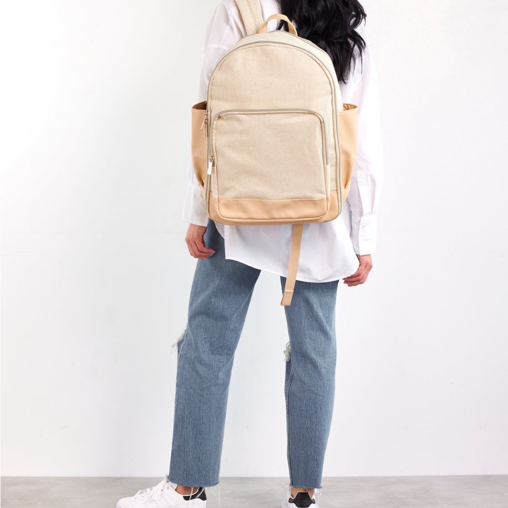 BEIS The Backpack In Beige - Picture 4 of 5